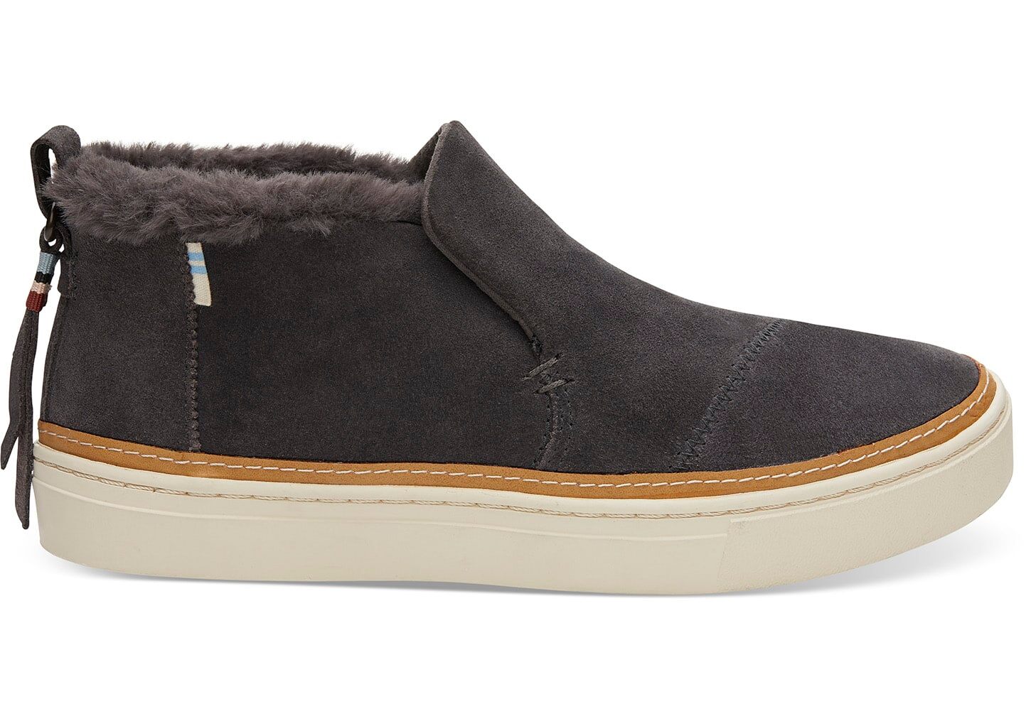 Toms Paxton Suede - Womens Slip Ons - Grey - NZ - 425093SEK